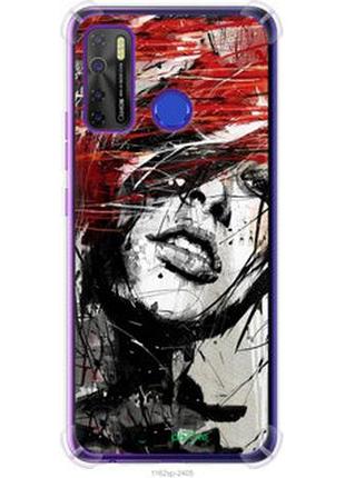 Чохол на tecno camon 15 обличчя дівчини "1162sp-2405-2448"