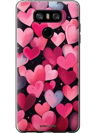 Чехол на lg g6 сердечки 4 "5662u-836-2448"