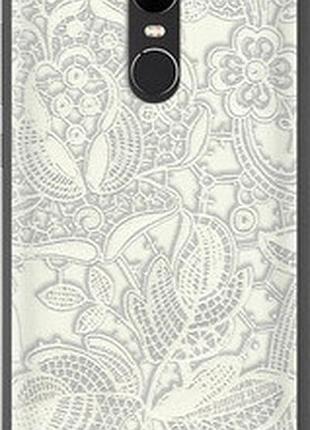 Чехол на xiaomi redmi note 4x белое кружево "4383t-951-2448"