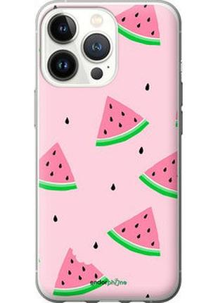 Чехол на iphone 13 pro розовый арбуз "4314t-2372-2448"