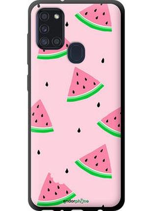 Чехол на samsung galaxy a21s a217f розовый арбуз "4314b-1943-2448"