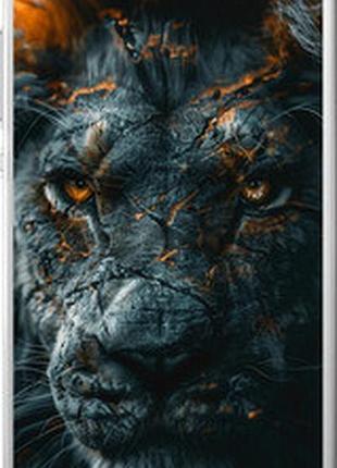 Чехол на huawei ascend p8 пламенный лев "6153u-123-2448"