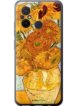 Чехол на xiaomi redmi 12c винсент ван гог. подсолнухи "162u-2962-2448"