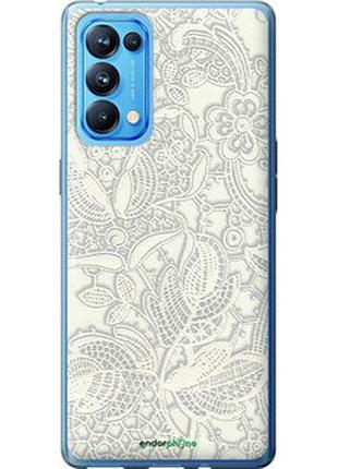 Чохол на oppo reno5 pro біле мереживо "4383u-2239-2448"