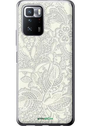 Чехол на xiaomi poco x3 gt белое кружево "4383u-2511-2448"