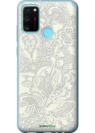 Чехол на huawei honor 9a белое кружево "4383u-1900-2448"