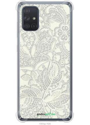 Чехол на samsung galaxy a71 2020 a715f белое кружево "4383sp-1826-2448"