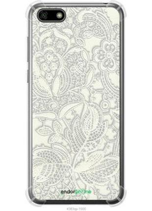Чехол на huawei honor 7a белое кружево "4383sp-1805-2448"