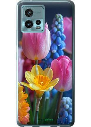 Чехол на motorola g72 весенние цветы "6058u-2859-2448"