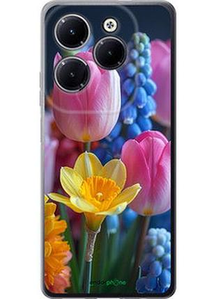 Чехол на infinix hot 40 pro весенние цветы "6058u-3736-2448"