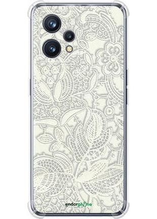 Чехол на realme 9 белое кружево "4383sp-2866-2448"