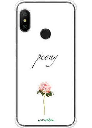 Чехол на xiaomi redmi 6 pro пион "4366sp-1595-2448"