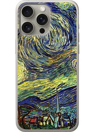 Чехол на iphone 15 pro max винсент ван гог. звёздная ночь "163u-3098-2448"
