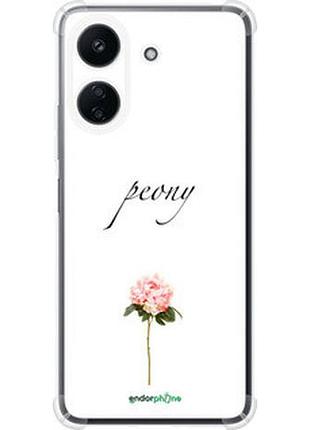 Чехол на xiaomi redmi 13c пион "4366sp-3410-2448"