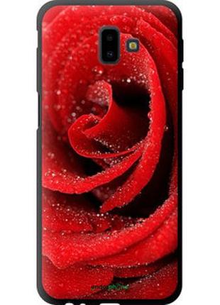 Чехол на samsung galaxy j6 plus 2018 красная роза "529b-1586-2448"