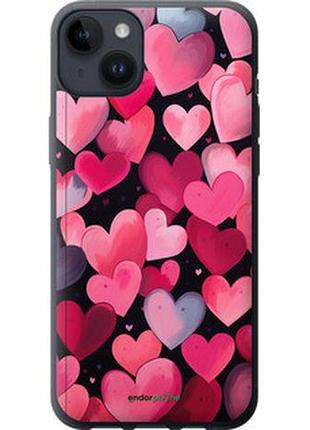 Чехол на iphone 14 plus сердечки 4 "5662u-2645-2448"
