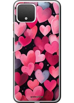 Чехол на google pixel 4 сердечки 4 "5662t-1755-2448"