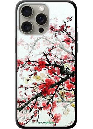 Чехол на iphone 15 pro max цветущий куст "831b-3098-2448"
