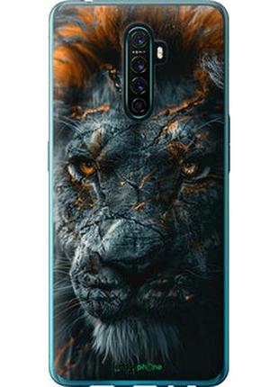 Чехол на oppo reno ace пламенный лев "6153u-1964-2448"