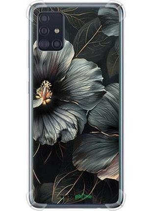 Чехол на samsung galaxy a51 2020 a515f черные цветы "6031sp-1827-2448"