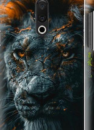 Чохол на meizu 15 plus пламовий лев "6153m-1473-2448"