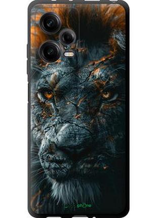 Чехол на xiaomi redmi note 12 pro 5g пламенный лев "6153b-2932-2448"