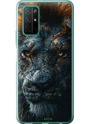 Чехол на huawei honor 30s пламенный лев "6153u-1897-2448"
