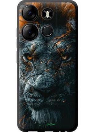 Чехол на infinix smart 7 пламенный лев "6153b-3195-2448"