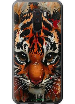Чехол на xiaomi pocophone f1 mini tiger "6052t-1556-2448"