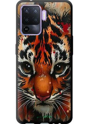 Чехол на oppo reno5 lite mini tiger "6052b-2312-2448"