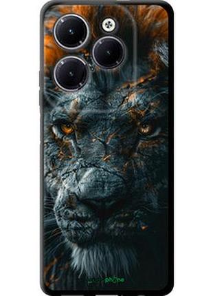Чехол на infinix hot 40 pro пламенный лев "6153b-3736-2448"