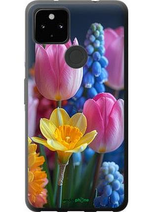 Чехол на google pixel 5a весенние цветы "6058u-2286-2448"