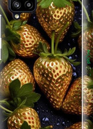 Чохол на samsung galaxy a42 a426b золота полуниця "5637m-2098-2448"