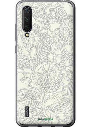 Чехол на xiaomi mi 9 lite белое кружево "4383u-1834-2448"