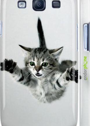 Чехол на samsung galaxy s3 duos i9300i летящий котёнок "2322c-50-2448"