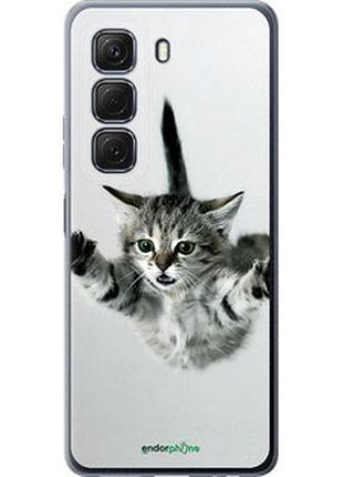 Чехол на infinix hot 50 4g летящий котёнок "2322u-3820-2448"
