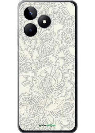 Чехол на realme c51 белое кружево "4383u-3467-2448"