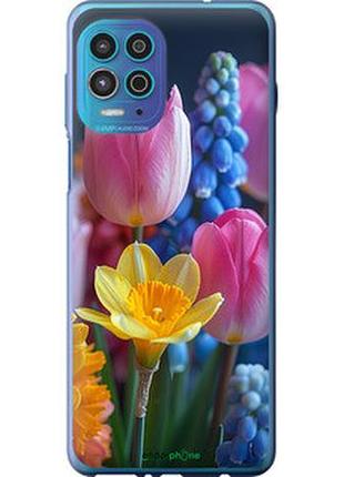 Чехол на motorola edge s весенние цветы "6058u-2860-2448"