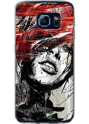 Чехол на samsung galaxy s6 edge g925f лицо девушки "1162t-83-2448"