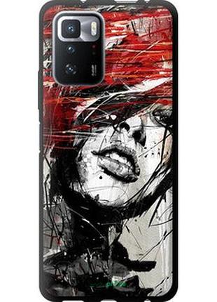 Чехол на xiaomi poco x3 gt лицо девушки "1162b-2511-2448"
