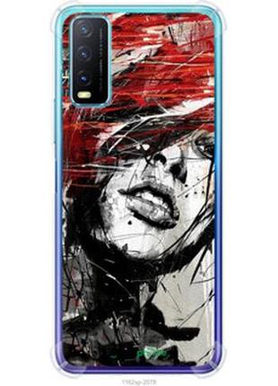 Чохол на vivo y20 обличчя дівчини "1162sp-2078-2448"