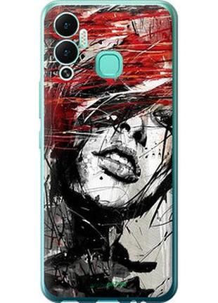 Чохол на infinix hot 12 play обличчя дівчини "1162u-2759-2448"