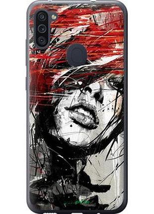 Чохол на samsung galaxy m11 m115f обличчя дівчини "1162t-1905-2448"