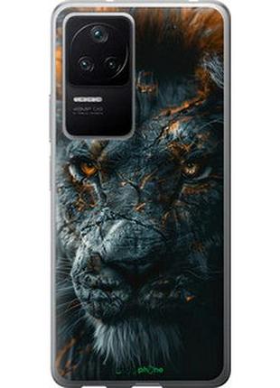 Чехол на xiaomi redmi k40s пламенный лев "6153u-2582-2448"