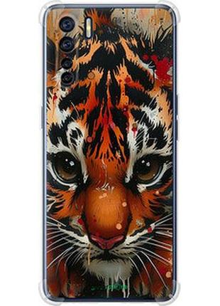 Чехол на oppo a91 mini tiger "6052sp-1884-2448"
