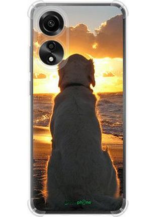 Чохол на oppo a78 4g захід і собака "3966sp-3142-2448"