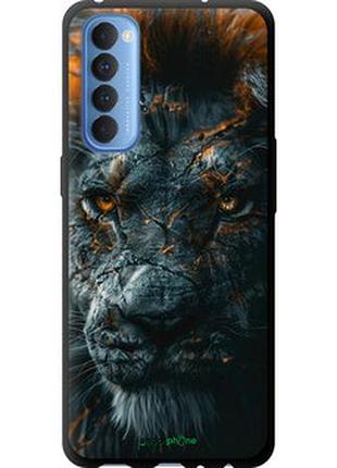 Чохол на oppo reno 4 pro плам'яний лев "6153b-2024-2448"