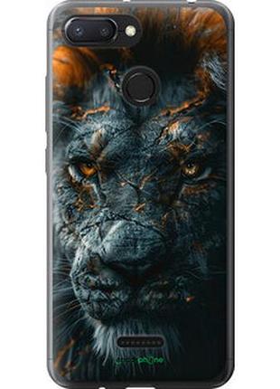 Чохол на xiaomi redmi 6 пламовий лев "6153u-1521-2448"