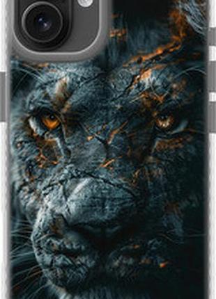 Чехол на iphone 16 plus пламенный лев "6153pm-3714-2448"