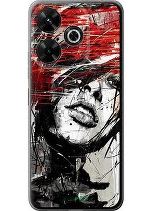 Чохол на xiaomi poco m6 4g обличчя дівчини "1162u-3798-2448"